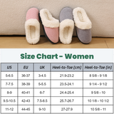 WALL QMER Warm Knit House Slippers for Women, Women's Fuzzy Memory Foam Slippers, Fluffy Winter House Shoes Indoor and Outdoor