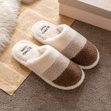 Women Slippers Retro Soft Fluffy Curly Warm Home Slippers Men Plush Slippers Non-Slip Indoor and Outdoor, SP03