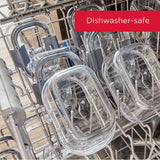 14-Piece-BPA Free, Leak Proof Food Container, Clear High temperature resistant, dishwasher safe