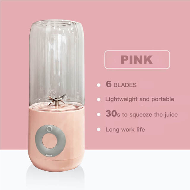 400ml Juicer Blender Portable USB Rechargeable Mini Home Wireless