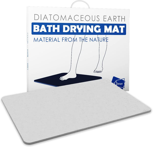 Stone Bath Mat, Diatomaceous Earth Bath Mat, 23.5 x 15.5 Fast
