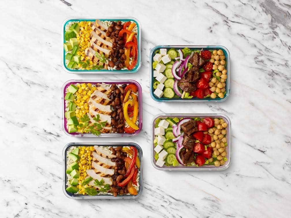 Glass Food Storage Meal Prep Containers - Glass Food Storage Meal