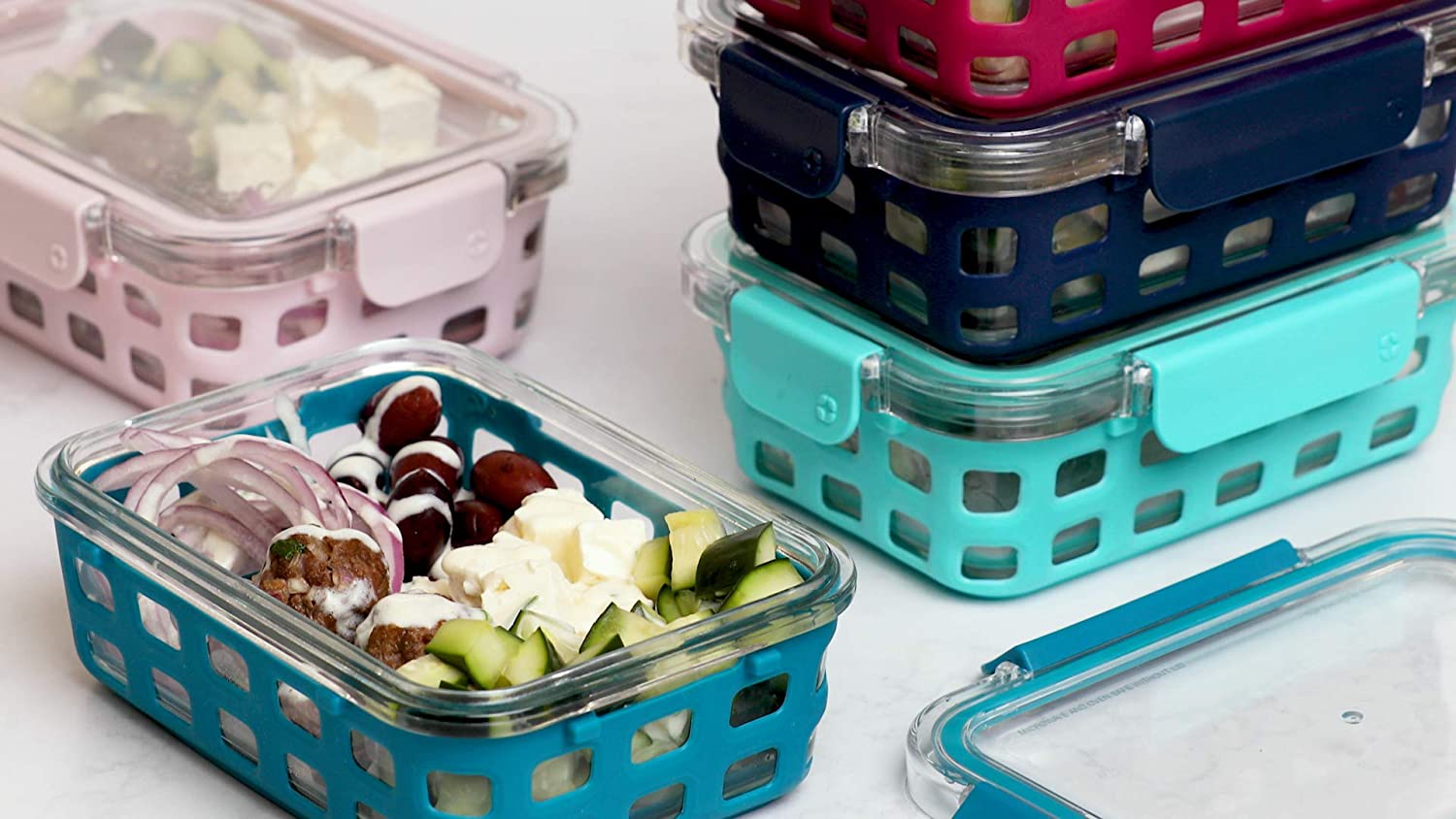 Glass Food Storage Meal Prep Containers - Glass Food Storage Meal