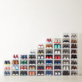 6 Pack Large Drop-Front Shoe Box Case