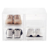 6 Pack Large Drop-Front Shoe Box Case