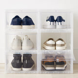 6 Pack Large Drop-Front Shoe Box Case
