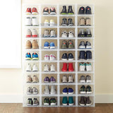 6 Pack Large Drop-Front Shoe Box Case
